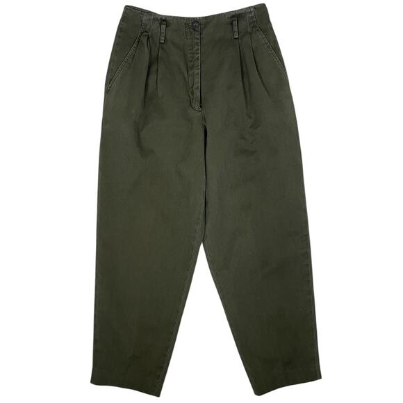 Banana Republic Pants - Vintage Banana Republic Pleated Front Pants Tapered Classic Green Women's Sz 10